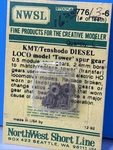 Northwest Short Line Nwsl 77613-6 Tooth Spur Gear 6PK For Kmt Tenshodo Diesel. Fixed Price $24.99.