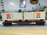 Lionel 1976 Lcca Seaboard Coast Lines Flat Car With Trailers , 6-9212 Nice C-8. Fixed Price $34.00.