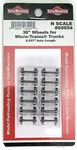 Intermountain Scale 36" Metal Wheelsets - 0.537" Axle, 12 Axles 60054. Fixed Price $18.95.