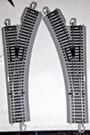 Bachmann Ho E-z Track Set Of Manual Right & Left Switches Nos (AA-929. Fixed Price $44.95.