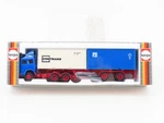 Ho Scale Herpa 816220 Blue Contrans Tract Trailer W/ Containers. Fixed Price $19.95.