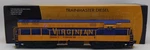 K-line K2499-0052CV Gauge Virginian Trainmaster Diesel Locomotive #52 Ex/box. Fixed Price $145.99.