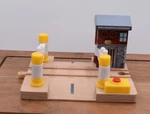 Wellsworth Crossing Light Sounds Thomas & Friends Wooden Railway Mattel Works. Fixed Price $19.14.