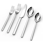 Set Kit Juego De Cubiertos Mesa Cucharas Tenedores Cuchillos Cuberteria 20-PCS. Fixed Price $41.54.