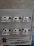 Bachmann 42201 Ho Scale Nip Animal Sets 6 White Cows Black Brown Spots Heads. Fixed Price $7.96.