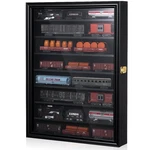 Ho Scale Model Train Display Case Rack Wall Cabinet - Lockable With W98% Uv P.... Fixed Price $99.63.