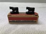 1950 Vintage Gauge Lionel No. 3656-9 Original Box W/ 2 Black Cows. Fixed Price $8.00.
