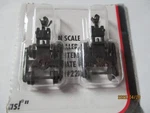 Atlas # 22081 Truck 70 Ton Roller Bearing W/coupler. Extended Bolster Pair (n). Fixed Price $8.25.