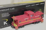 K-line K613-1651 Lehigh Valley Lighted, Smoking Caboose O-scale Original Box. Fixed Price $54.98.