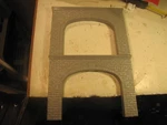 Pair Mth Tunnel Portals, Unpainted No Box. Fixed Price $19.49.