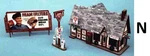 Scale Ernie's Gas Station Wood, **laser-cut Building Kit** #BLN-081. Fixed Price $28.79.