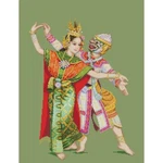 Pinn Cross Stitch Kit : Ram Hanuman Jap Nang Benjakai (TD-15). Fixed Price $59.00.