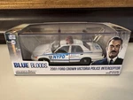 Greenlight #86519 2001 Crown Victoria Police Nypd Blue Bloods 1:43. Fixed Price $50.00.
