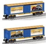 Lionel 6-27080 Two Sided Box Car Visionary In The 50'S New. Fixed Price $29.99.