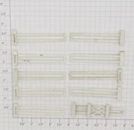 Plasticville HF-2X 10 Piece Fence And Gate Set. Fixed Price $20.00.