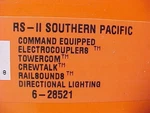 Lionel 6-28521 RS-11 Southern Pacific Locomotive New. Fixed Price $250.00.