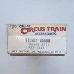 Walthers Great Circus Train Ticket Wagon Unassembled Kit Ho 933-1363. Fixed Price $28.54.