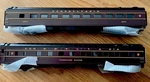 Mth 20-6657 Prr 70' Streamlined Slpr/diner Passenger Car (set Of 2) Ln/box. Fixed Price $180.00.