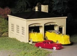 Bachmann Plasticville Fire Station W/trucks Gauge Building Kit. Fixed Price $29.71.