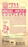 Ho Scale Kadee #711 Split Shank 3/4 Size Old Time Black Plastic Couplers (2) Pr. Fixed Price $5.69.