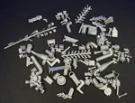 HO/HON3 Craftsman Structure And Scenery White Metal Detail Parts Assortment #2. Fixed Price $14.95.