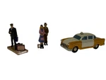 Bachmann Hawthorne Village Collection Figurines Holiday Taxi People (3PCS). Fixed Price $29.99.