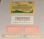 Champ Scale Decal-wabash/wab Twin Hopper Black W/white Lettering #HC-46. Fixed Price $6.00.