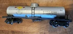 Lionel Gauge 2955 Sunoco Sunx 2555 Single Dome Tank Car. Our XS21. Fixed Price $30.00.