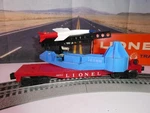 Lionel Missile Launching Flat Car 6650 Original Blue Tip Missle 6424-11 Mold U2. Fixed Price $395.10.