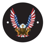 American Flag Eagle Twin Points / Timing Cover Fits 1979 - 1999 Big Motors. Fixed Price $39.99.