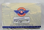 Lionel 6-39106 Canadian Pacific Lighted Passenger 2 Pack Cars Unused Shape Mib. Fixed Price $164.95.