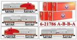Lionel 6-21786 Santa Fe Sf F-3 A-b-b-a (engines Only) Tmcc/railsounds 2001 C9. Fixed Price $826.69.