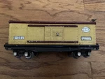 Lionel 2814 Yellow And Maroon Box Car C7+. Fixed Price $39.99.