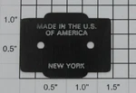 Lionel 2333-72 F3 Gauge Diesel Locomotive Collector Nameplate (10). Fixed Price $30.00.