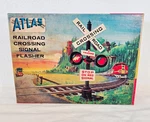 Vintage Atlas Ho Scale Railroad Crossing Signal Flasher 826-249, Complete. Fixed Price $14.95.
