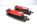 Lionel 3859 Dump Cars Pair 1938 And 1940 Prewar Gauge X8179. Fixed Price $39.00.