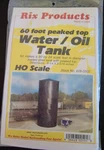 Ho Scale Rix Products 628-0505 60 Ft Top Peaked Water/oil Tank. Fixed Price $13.00.
