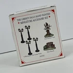 Vintage Liberty Falls Americana Collection Pewter Lamp Post Bench Sign AH50 1998. Fixed Price $7.56.