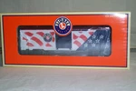 Lionel 6-26777 Gauge Us Flag Boxcar W/lights. Fixed Price $50.00.