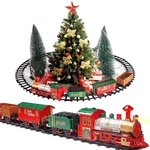Classic Christmas Train With Lights And Sounds Railway Tracks Sets Batter.... Fixed Price $47.17.