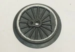 Modern Lionel 1 .625" Spoked Flanged Steam End Wheel Unknown Part # Nos. Fixed Price $10.99.