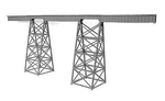 Micro Engineering 75-519 320' Tall Steel Viaduct Standard Bridge Kit. Fixed Price $74.11.