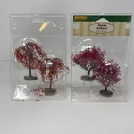 Lemax Autumn Oak Tree Mulberry Harvest Fall Halloween Village Retired Lot Of 4. Fixed Price $26.99.