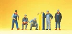 American Railway Personnel (5) Preiser 10535. Fixed Price $35.10.