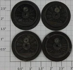Lionel 1656-10 12-SPOKE Wheel Set For 1654 1665 (10 Packs Of 4). Fixed Price $350.00.