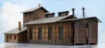 Faller Ho Stall Locomotive Shed 120161. Fixed Price $145.00.
