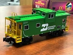 Burlington Northern Extended Vision Caboose Mth Premier 3-RAIL Nib!. Fixed Price $69.00.