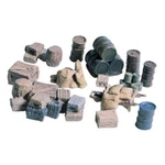 Woodland Scenics Ho Crates-barrels-sacks. Fixed Price $10.95.