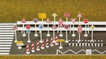 Ho Route Plaques Ensemble Busch 6027. Fixed Price $29.06.