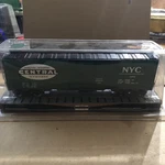 Menards Gauge New York Central Nyc #14412 40' Sliding Door Box Car 279-2654. Fixed Price $24.99.